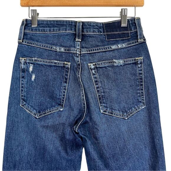 NWT AMO Chloe Crop Jeans in Affection Womens 26 Dark Wash Straight Quiet Luxury - Picture 6 of 7